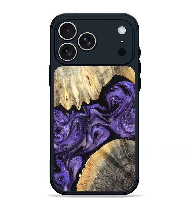 iPhone 17 Pro Max Wood Phone Case - Riley (Purple, 827430)