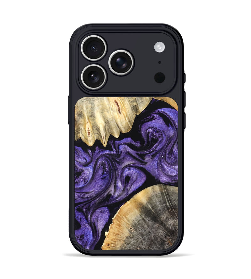 iPhone 17 Pro Wood Phone Case - Riley (Purple, 827430)