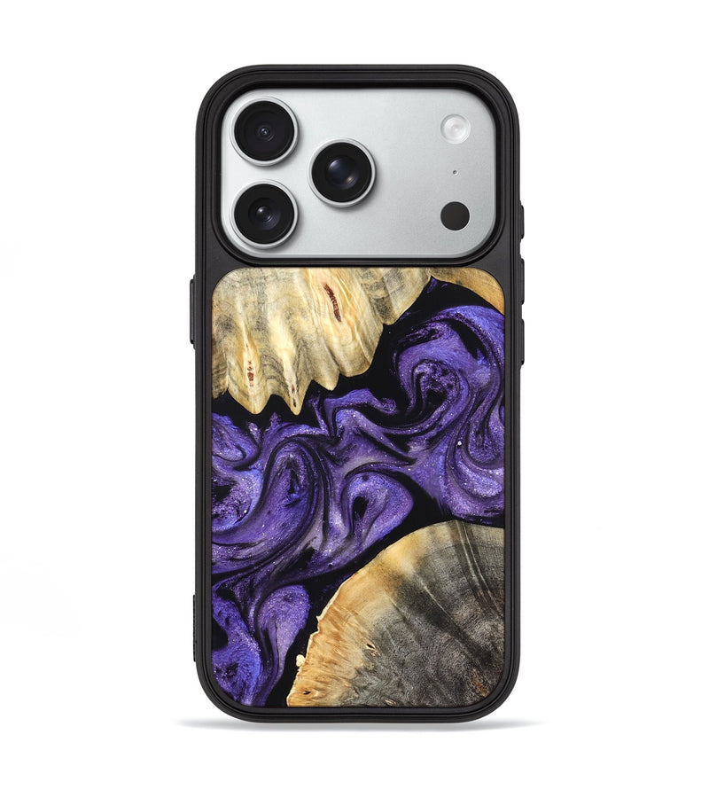 iPhone 18 Pro Wood Phone Case - Riley (Purple, 827430)
