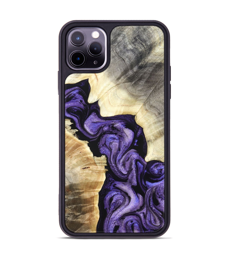 iPhone 11 Pro Max Wood Phone Case - Grady (Purple, 827431)