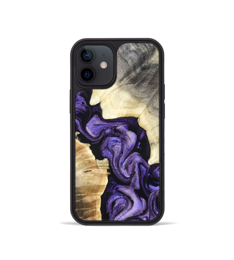 iPhone 12 mini Wood Phone Case - Grady (Purple, 827431)