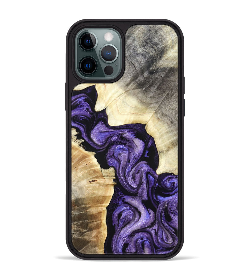 iPhone 12 Pro Max Wood Phone Case - Grady (Purple, 827431)