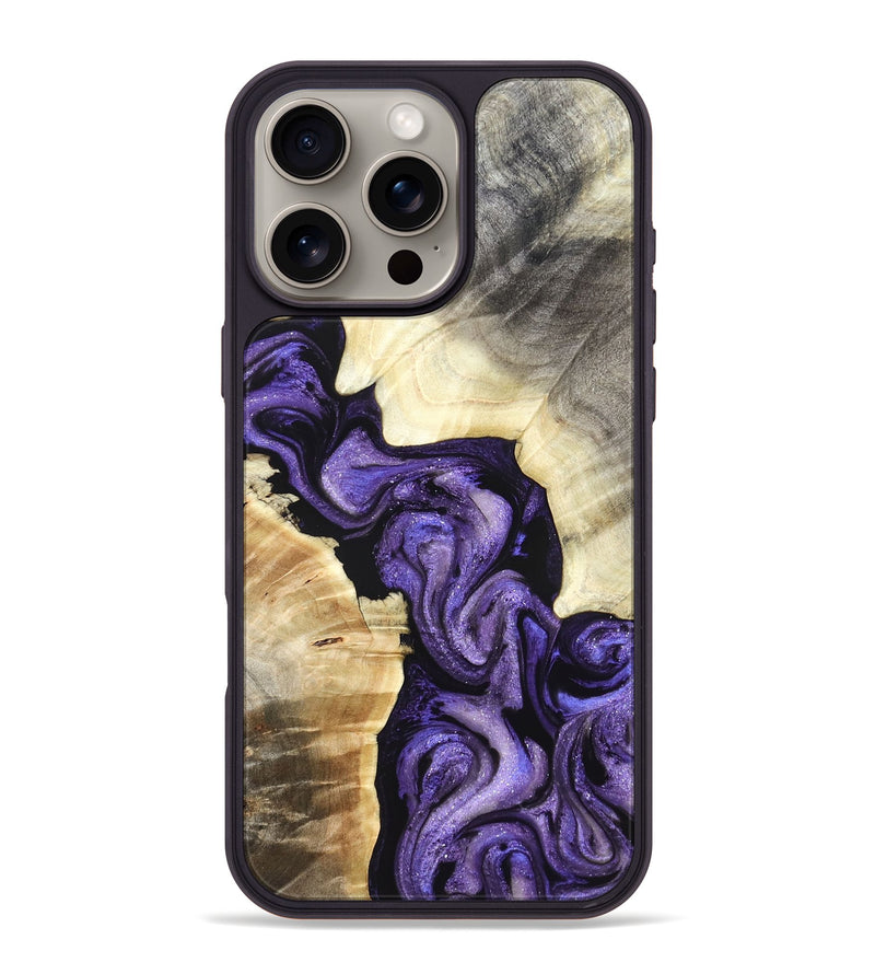 iPhone 16 Pro Max Wood Phone Case - Grady (Purple, 827431)