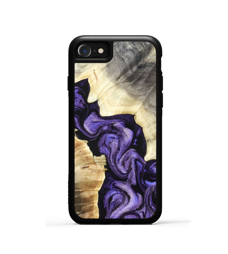 iPhone SE Wood Phone Case - Grady (Purple, 827431)