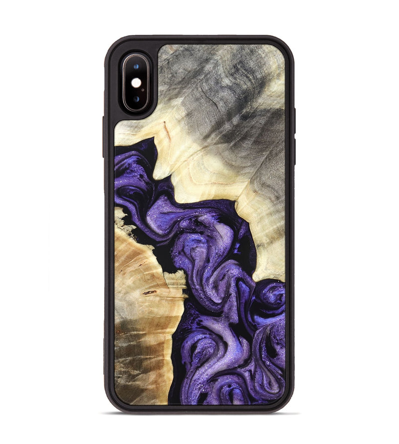 iPhone Xs Max Wood Phone Case - Grady (Purple, 827431)