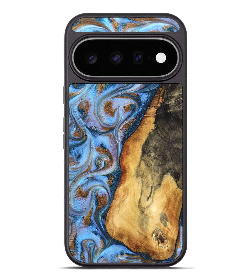Pixel 11 Pro XL Wood Phone Case - Dejah (Teal & Gold, 827434)