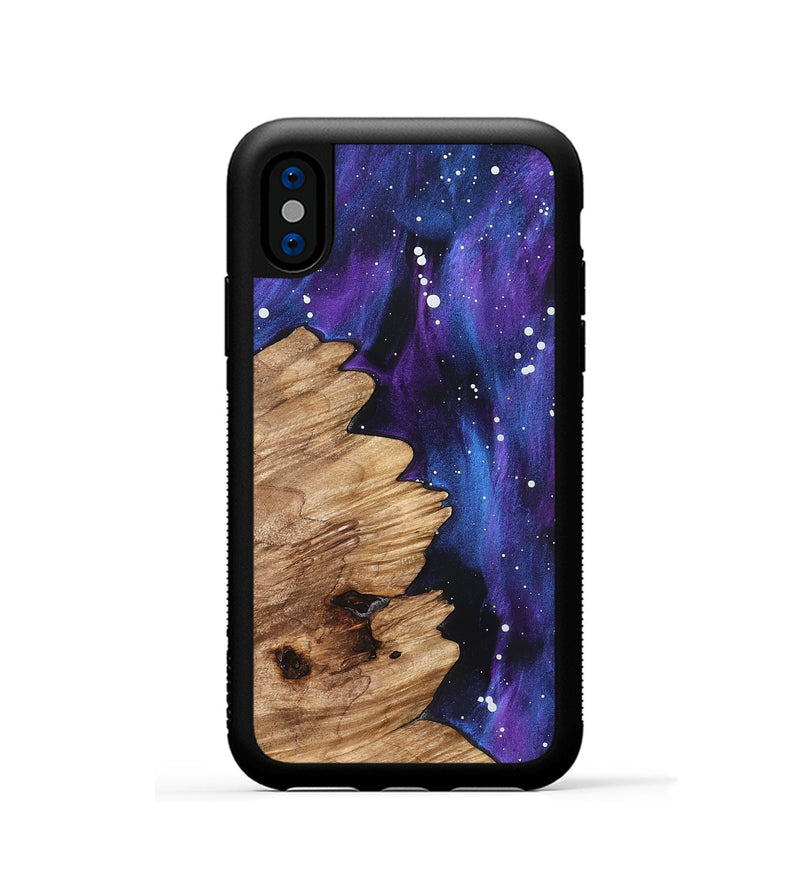 iPhone Xs Wood Phone Case - Lon (Cosmos, 827451)
