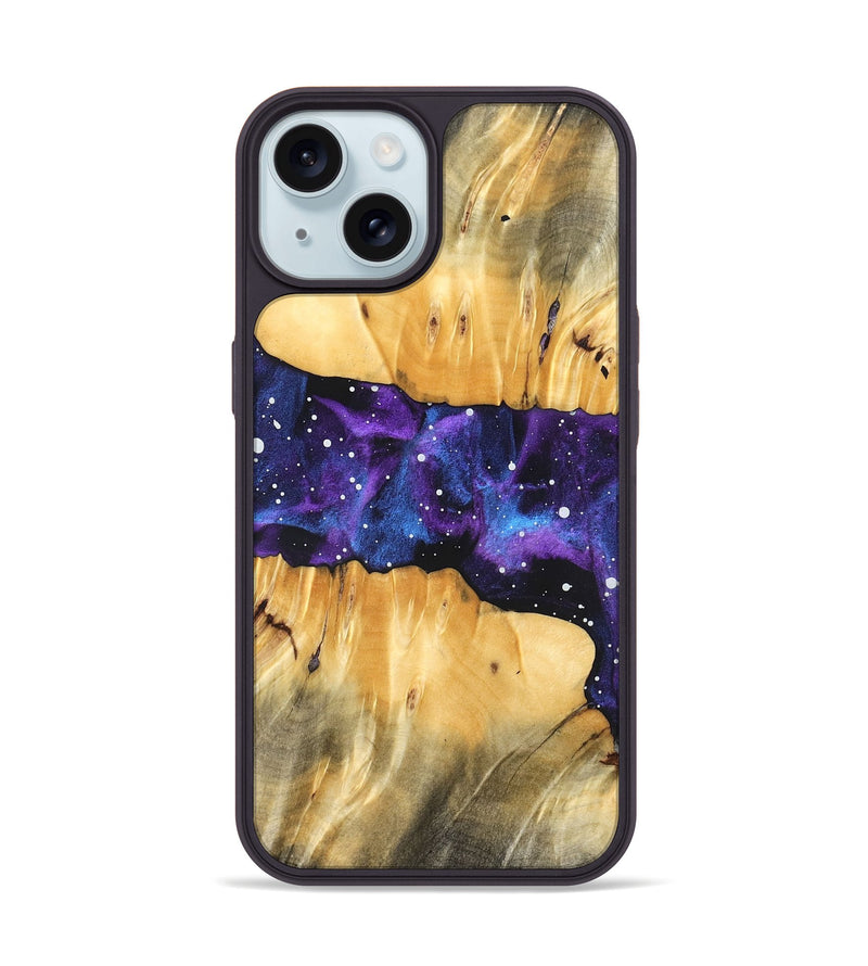 iPhone 15 Wood Phone Case - Frances (Cosmos, 827454)