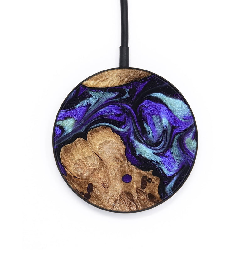 Circle Wood Wireless Charger - Jamel (Purple, 827459)