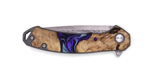 EDC Wood Pocket Knife - Jamel (Purple, 827459)