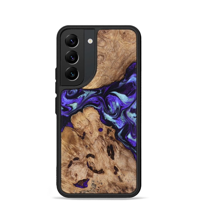 Galaxy S22 Wood Phone Case - Jamel (Purple, 827459)