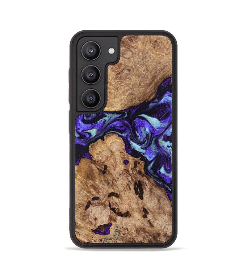 Galaxy S23 Wood Phone Case - Jamel (Purple, 827459)