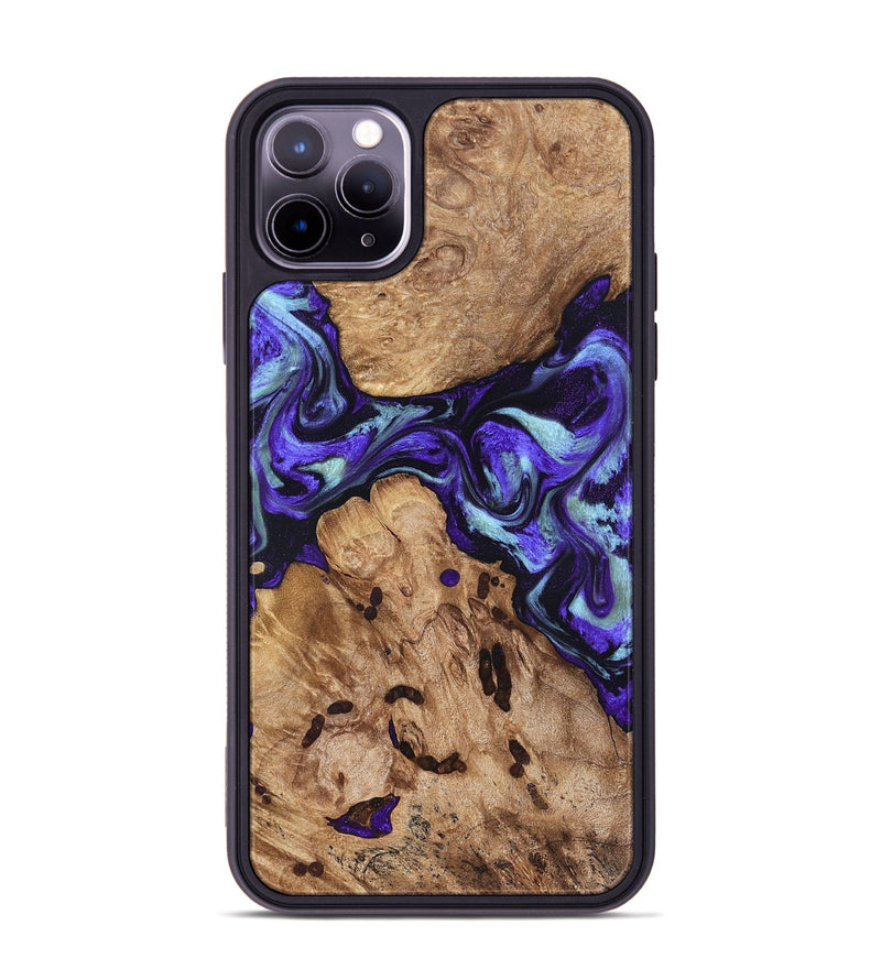 iPhone 11 Pro Max Wood Phone Case - Jamel (Purple, 827459)
