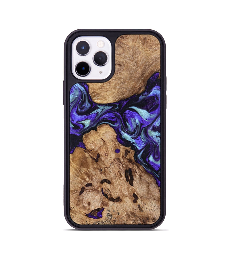 iPhone 11 Pro Wood Phone Case - Jamel (Purple, 827459)