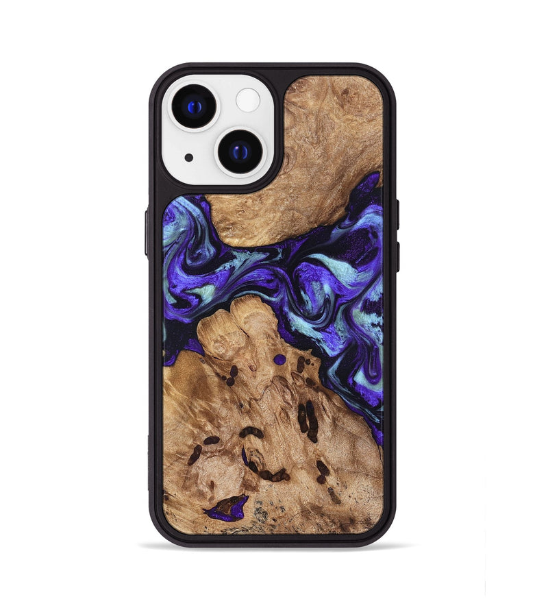 iPhone 13 Wood Phone Case - Jamel (Purple, 827459)