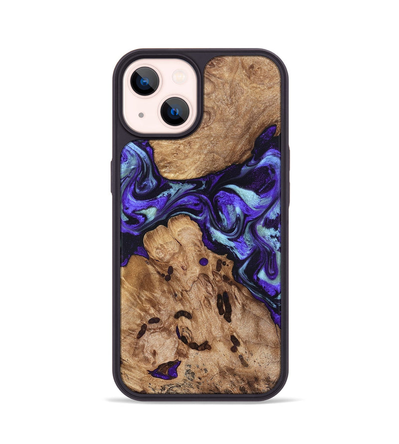 iPhone 14 Wood Phone Case - Jamel (Purple, 827459)