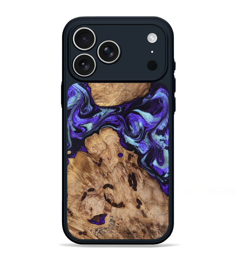 iPhone 17 Pro Max Wood Phone Case - Jamel (Purple, 827459)