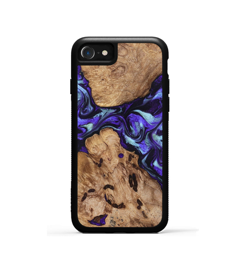iPhone SE Wood Phone Case - Jamel (Purple, 827459)