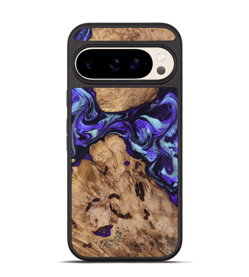 Pixel 10 Wood Phone Case - Jamel (Purple, 827459)