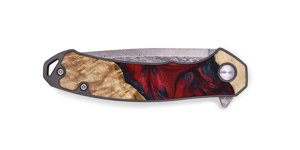 EDC Wood Pocket Knife - Jaime (Red, 827462)