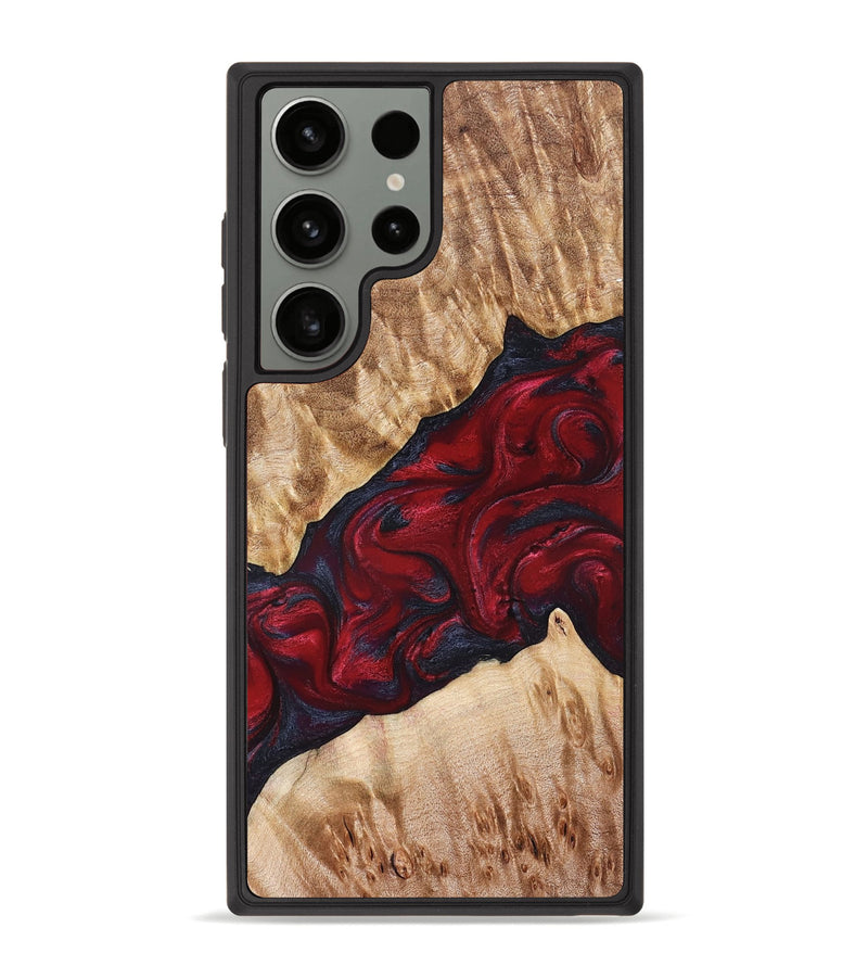 Galaxy S23 Ultra Wood Phone Case - Jaime (Red, 827462)