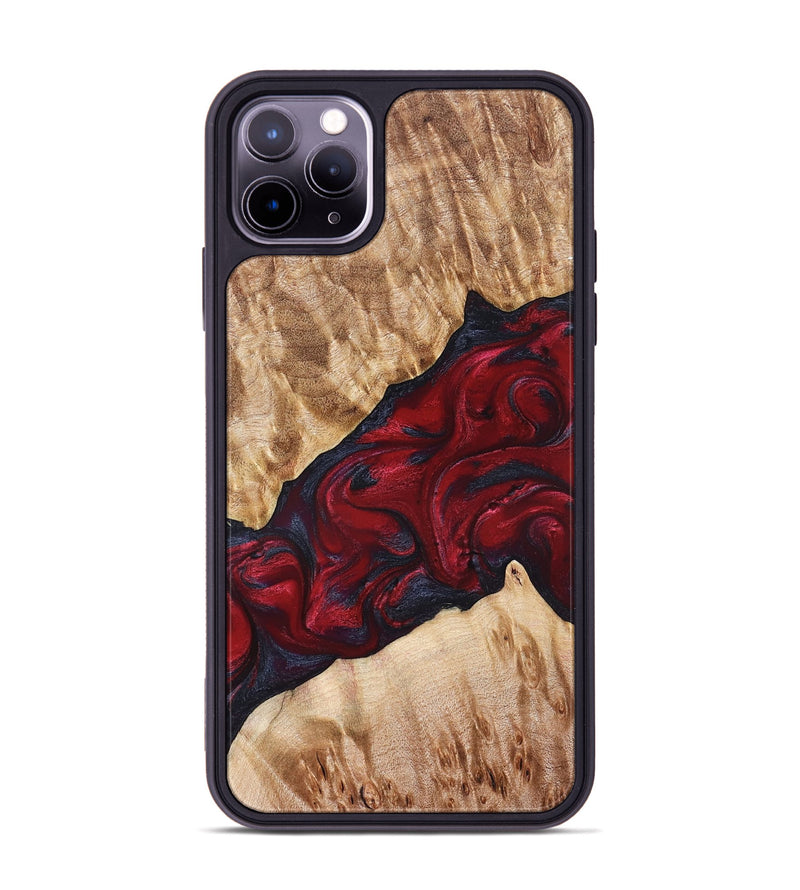 iPhone 11 Pro Max Wood Phone Case - Jaime (Red, 827462)