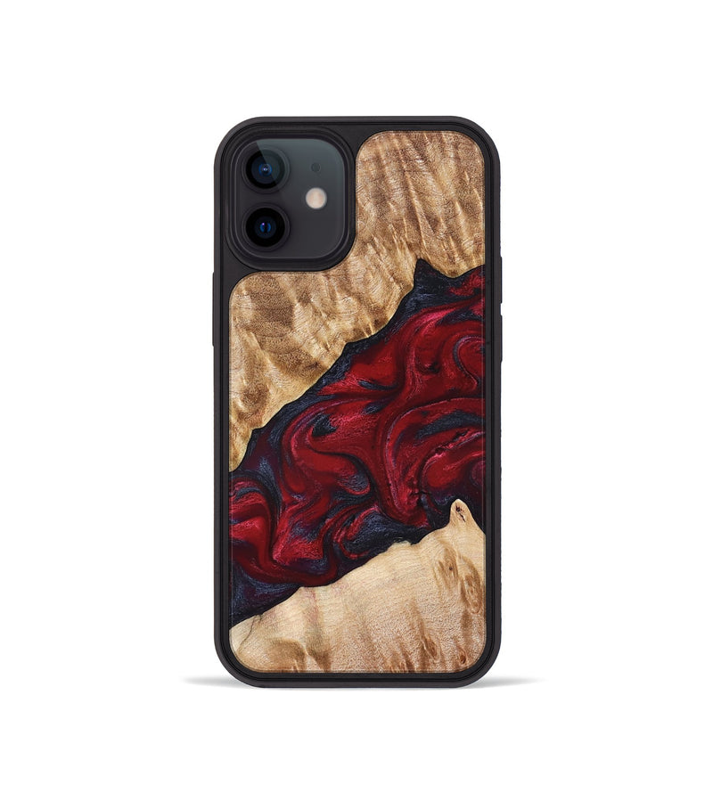 iPhone 12 mini Wood Phone Case - Jaime (Red, 827462)