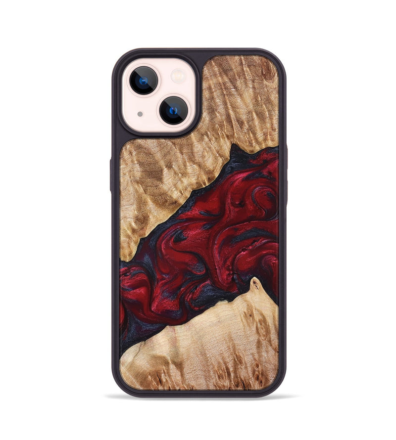 iPhone 14 Wood Phone Case - Jaime (Red, 827462)