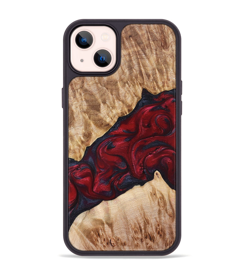 iPhone 14 Plus Wood Phone Case - Jaime (Red, 827462)