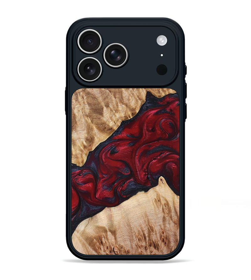 iPhone 17 Pro Max Wood Phone Case - Jaime (Red, 827462)