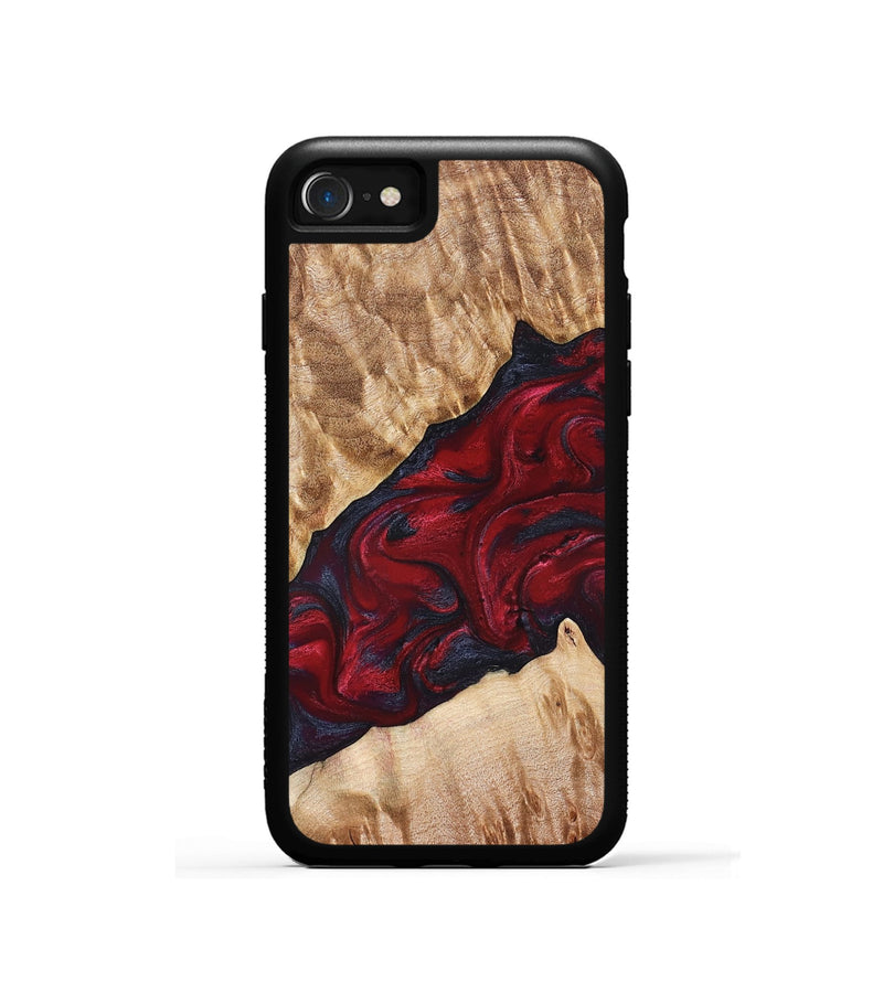 iPhone SE Wood Phone Case - Jaime (Red, 827462)