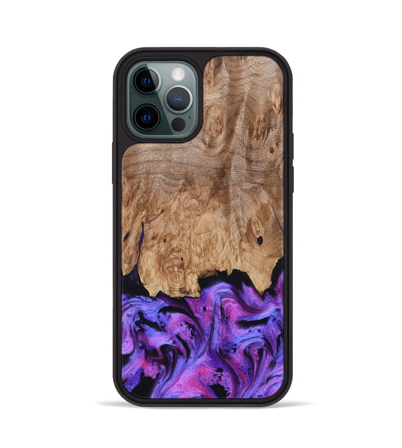 iPhone 12 Pro Wood Phone Case - Kora (Purple, 827463)