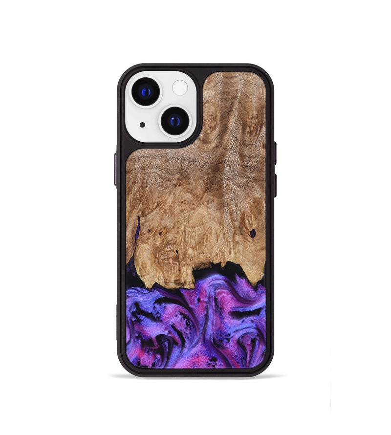 iPhone 13 mini Wood Phone Case - Kora (Purple, 827463)