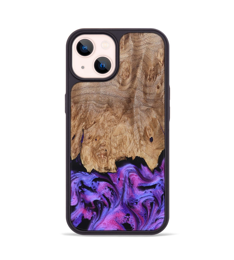 iPhone 14 Wood Phone Case - Kora (Purple, 827463)