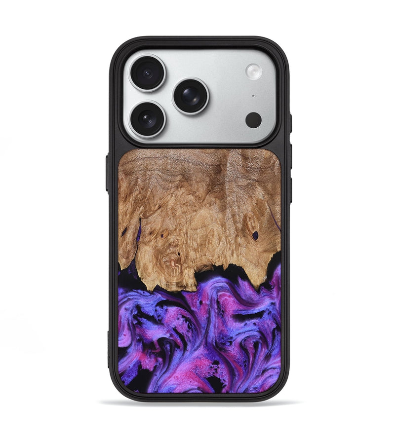 iPhone 18 Pro Wood Phone Case - Kora (Purple, 827463)
