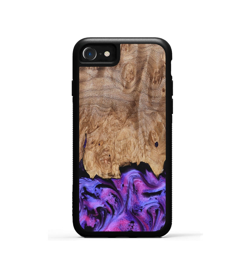 iPhone SE Wood Phone Case - Kora (Purple, 827463)