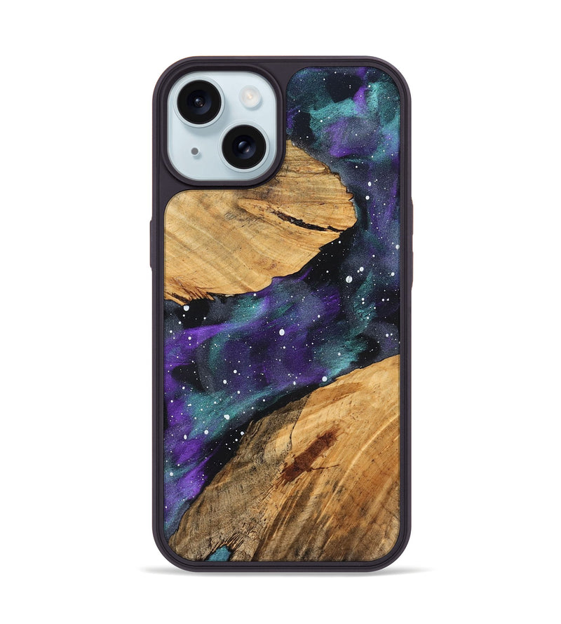 iPhone 15 Wood Phone Case - Aryana (Cosmos, 827482)