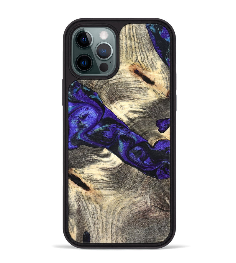 iPhone 12 Pro Max Wood Phone Case - Robby (Purple, 827487)