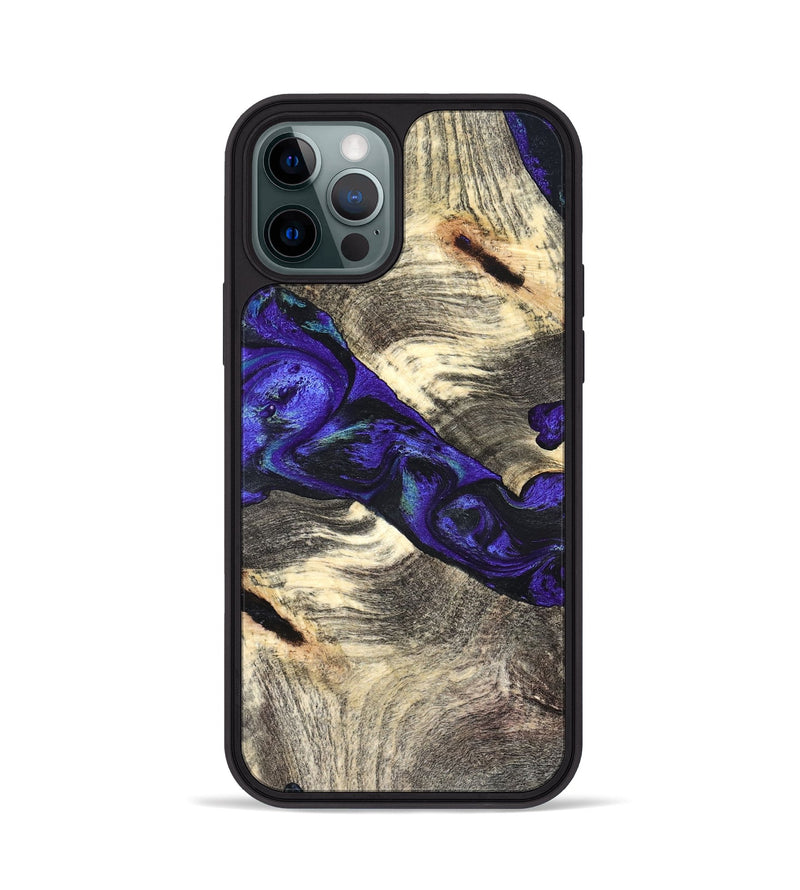 iPhone 12 Pro Wood Phone Case - Robby (Purple, 827487)