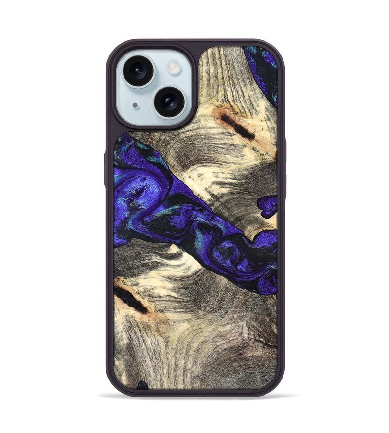 iPhone 15 Wood Phone Case - Robby (Purple, 827487)