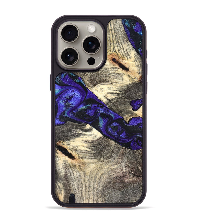 iPhone 15 Pro Max Wood Phone Case - Robby (Purple, 827487)