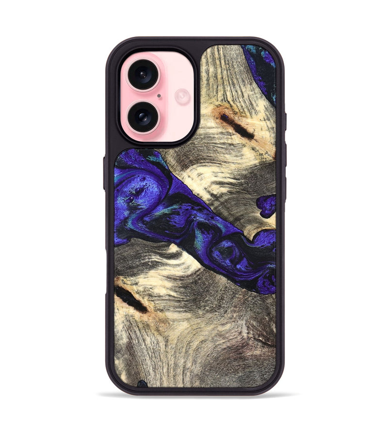 iPhone 16 Wood Phone Case - Robby (Purple, 827487)
