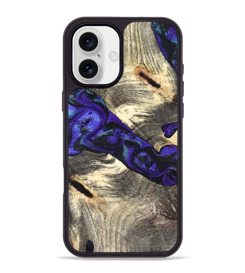 iPhone 16 Plus Wood Phone Case - Robby (Purple, 827487)
