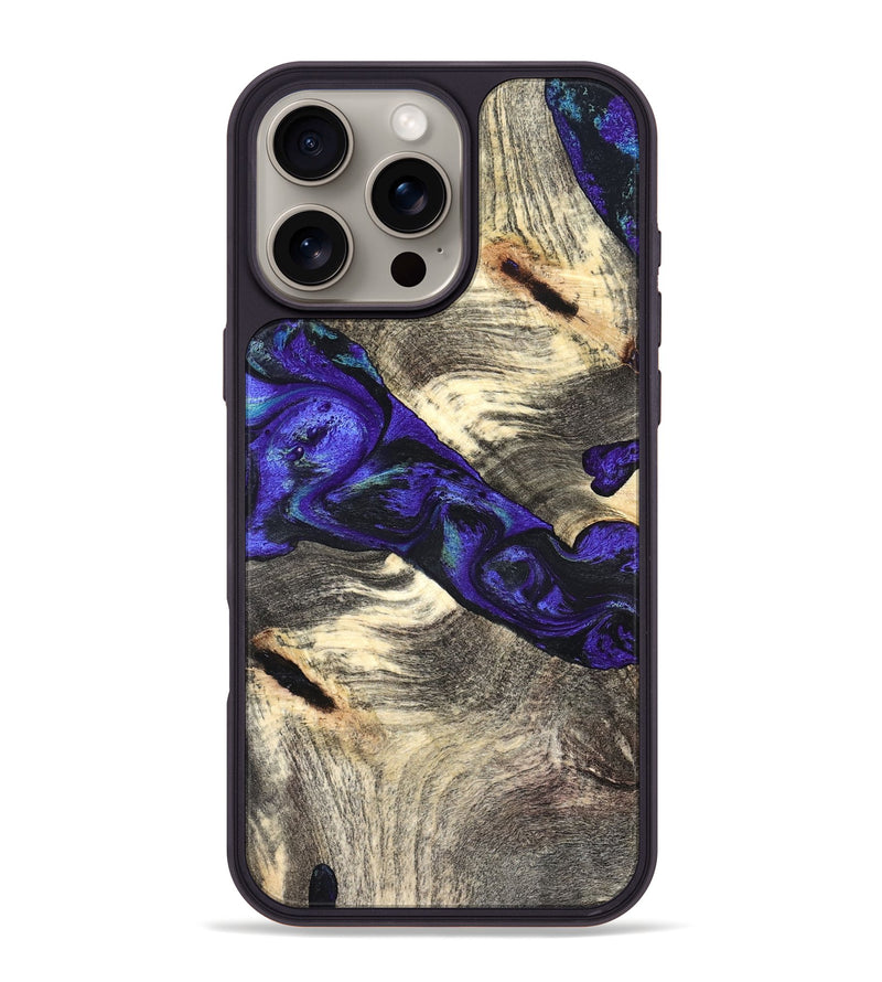 iPhone 16 Pro Max Wood Phone Case - Robby (Purple, 827487)