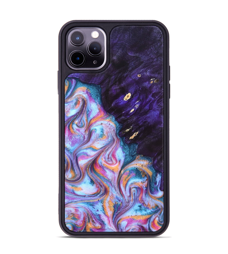 iPhone 11 Pro Max Wood Phone Case - Jalisa (Blue, 827490)