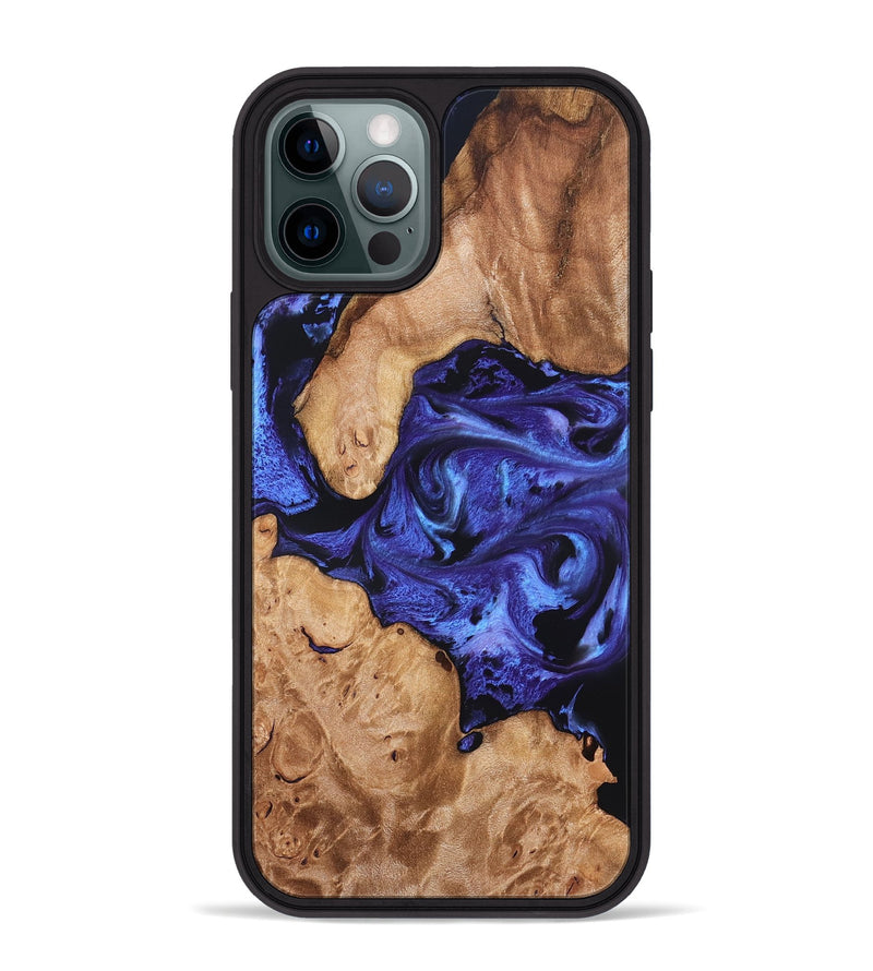 iPhone 12 Pro Max Wood Phone Case - Latoya (Purple, 827492)