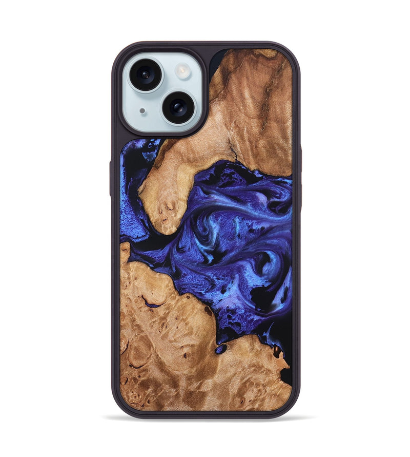 iPhone 15 Wood Phone Case - Latoya (Purple, 827492)