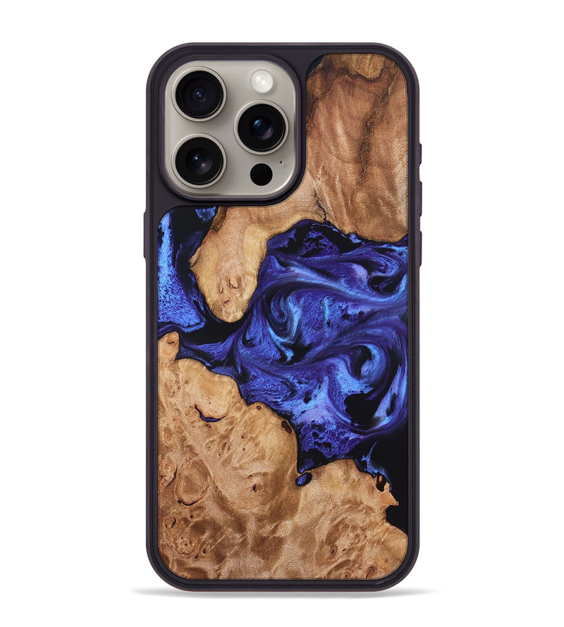iPhone 15 Pro Max Wood Phone Case - Latoya (Purple, 827492)