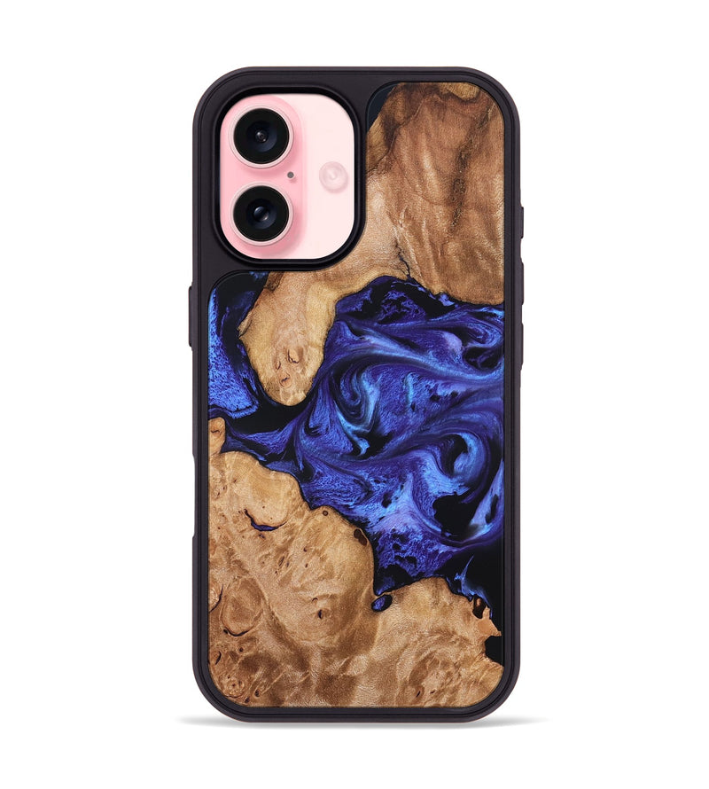 iPhone 16 Wood Phone Case - Latoya (Purple, 827492)