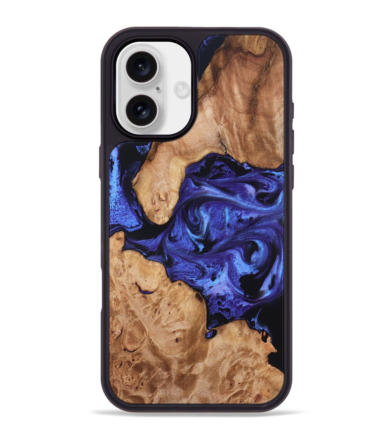 iPhone 16 Plus Wood Phone Case - Latoya (Purple, 827492)